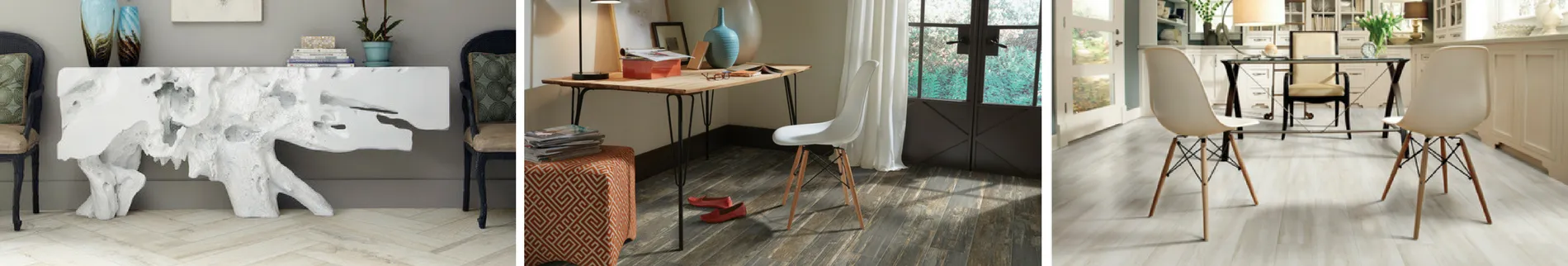 wood look flooring room scenes